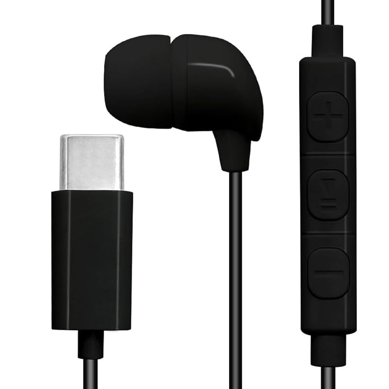 

rasta banana iPhone15 Android for Type-C one ear monaural earphone microphone Canal type Equipped with DAC wired black REMMSCD02BK