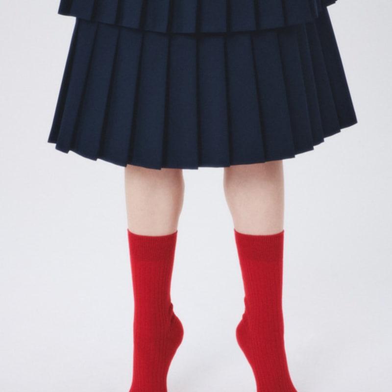 

ненавижу понедельник [IHM250322] Новые базовые носки красные FREE