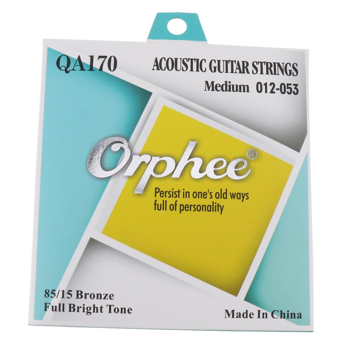 

Суперлегкие струны для акустической гитары из шестиугольного сплава с фосфорной бронзой 85/15 QA170