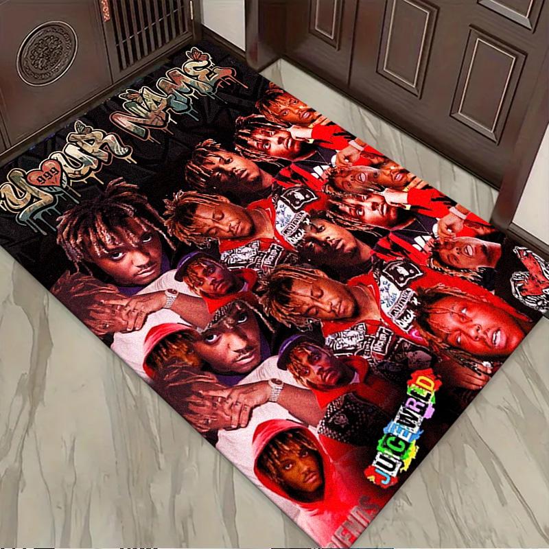 Name Custom Juice Wrld Carpet Rug for Living Room Bedroom Home Sofa Decoration,Kids Play Non-slip Floor Mat