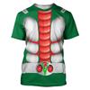 Japanese Anime Kamen Rider Whirlwind 3D Printed T-Shirts Men's And Women's Cosplay T Shirt Summer Street Fashion Sports Tops