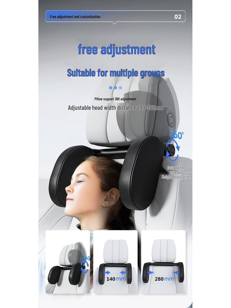 3D Memory Foam Kids' Car Neck Pillow - Universal Fit for All Seasons