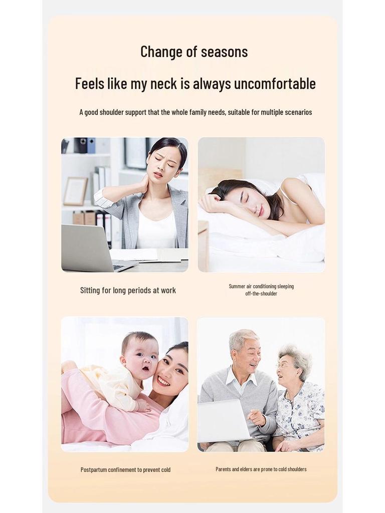 Halswirbelsäulen-Schal: Warmer ärmelloser Top für die Nacht, Herbst/Winter, nach der Geburt, für Frauen mittleren Alters, ältere Frauen, Schutz aus deutschem Samt.