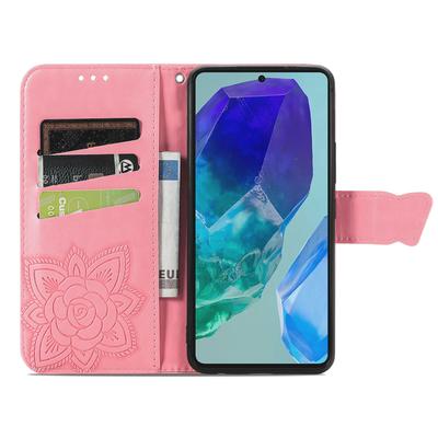 For Samsung Galaxy A16 5G/A16 4G Case PU Leather Wallet Phone Cover Butterfly Pattern