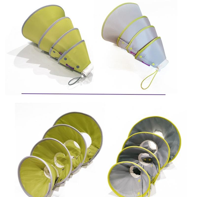 Soft Foldable Pet Recovery Collar Adjustable Anti-Lick Elizabethan Cone for Cats Dogs