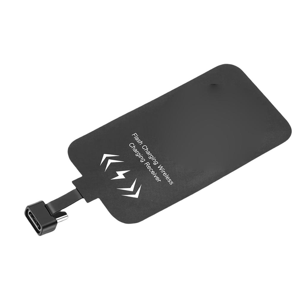 Wireless Charging Receiver Adapter Fit for Samsung Galaxy Phone USB Type C Ultra Thin Wireless Charger Receiver Module