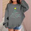 Children's Fashionable Casual Long-sleeved Loose Christmas Print Pullover Sweatshirt
