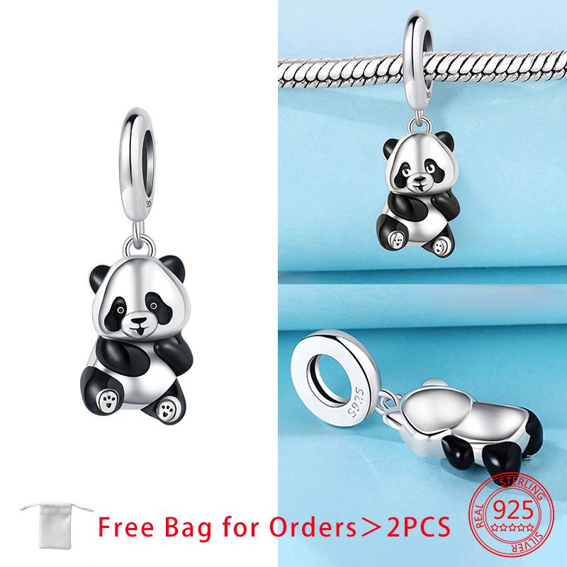 Exquisite Anniversary Charms Panda Originales Beads Fit Bracelet Necklace Accessories Bead Jewelry Making Fine Jewelry Gift
