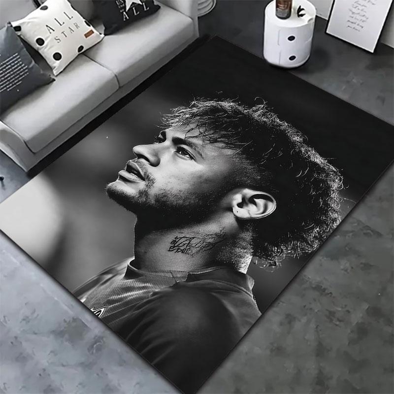 Neymar Carpet Rug for Living Room Bedroom Home Sofa Decoration,Kids play Non-slip Floor Mat