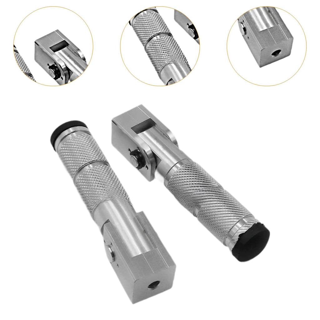 2x Motorcycle Footpegs Replaces Wear Resistant Utility Motorbike Footrests