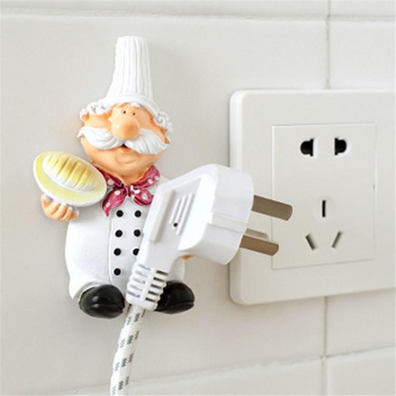 Cartoon Power Cord Socket  Storage Rack Plug Cute Creative Hook Stick Hook