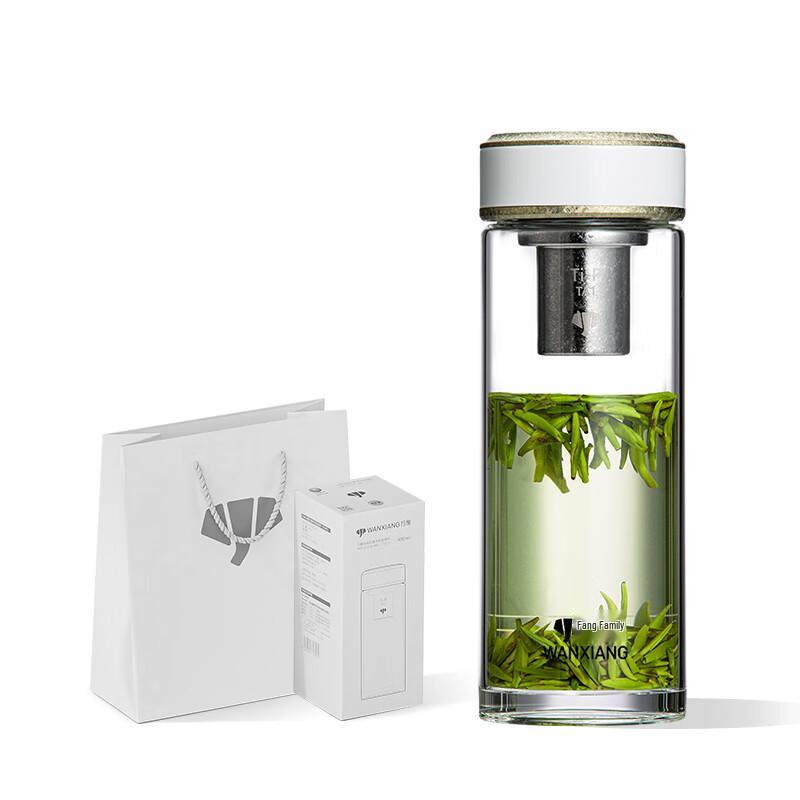 Vientiane Titanium Silver Antibacterial Glass Cup