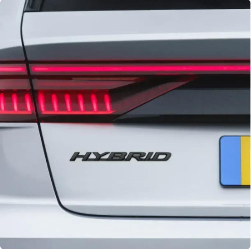 3D Metal HYBRID Logo Rear Trunk Fender Door Emblem Badge Car Sticker Decals for RX350 NX200 ES300 IS300 LX470 LX570
