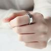 925 Sterling Silver Rings for Women Couple Minimalist Handmade Simple Retro Chain Ring Party Jewelry Gift Prevent Allergy
