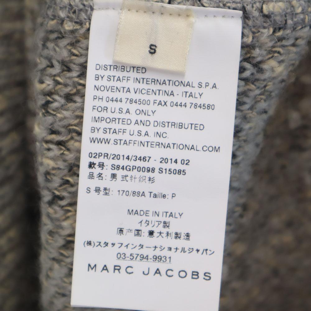 MARC JACOBS 14AW Made in Italy Wool Blend Long sleeve sweater S gray Men's Used