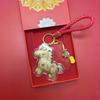 Instant Riches 999 Pure Gold-Plated Horse Keychain - New Style, Popular Business Gift