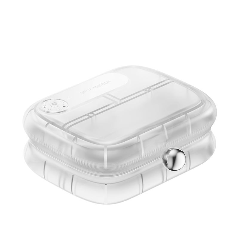

Portable Large Capacity 7 Grids Pill Box Sealed Dustproof Weekly Medicine Box Transparent Light Proof Pill Organizer Travel Use белый