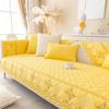 Solid Color Quilted Sofa Covers Universal Thicked Sofa Cushion Cover All Seasons Sofa Slipcover Couch Back Towel Xmas Home Decor