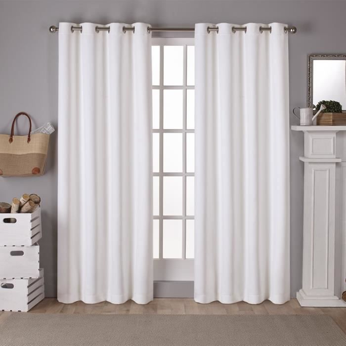 Blackout Curtains - THE COVER PARIS - 140 X 260cm - 100% Polyester - 8 Eyelets - White