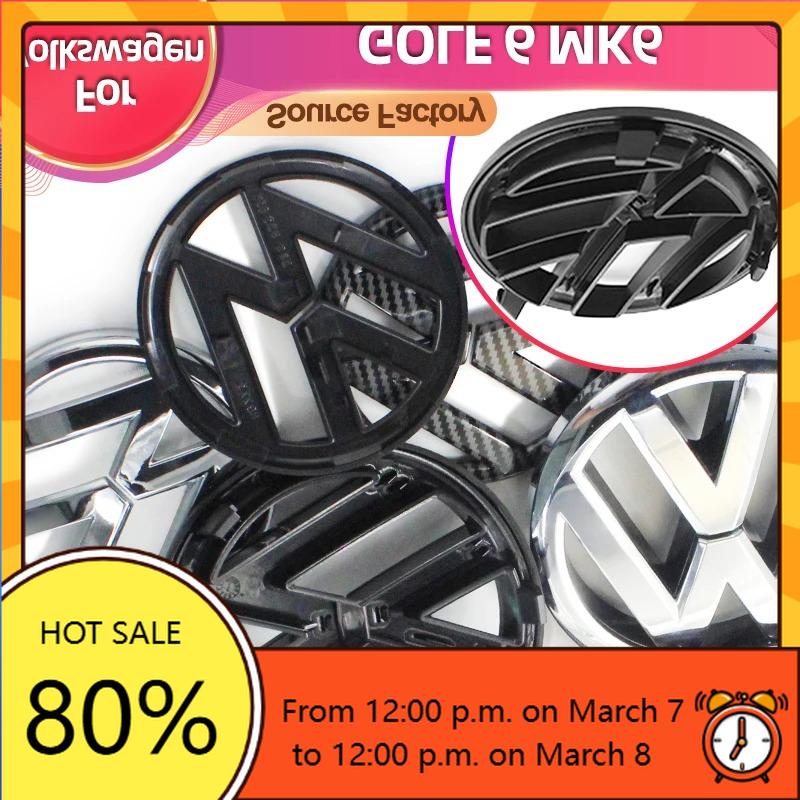 VW GTI GOLF 2026 Hot For VOLKSWAGEN VW Cup Holders Hub Caps 135mm Car Front Grille Badge and 110mm Rear Trunk Emblem Lid Logo 5K
