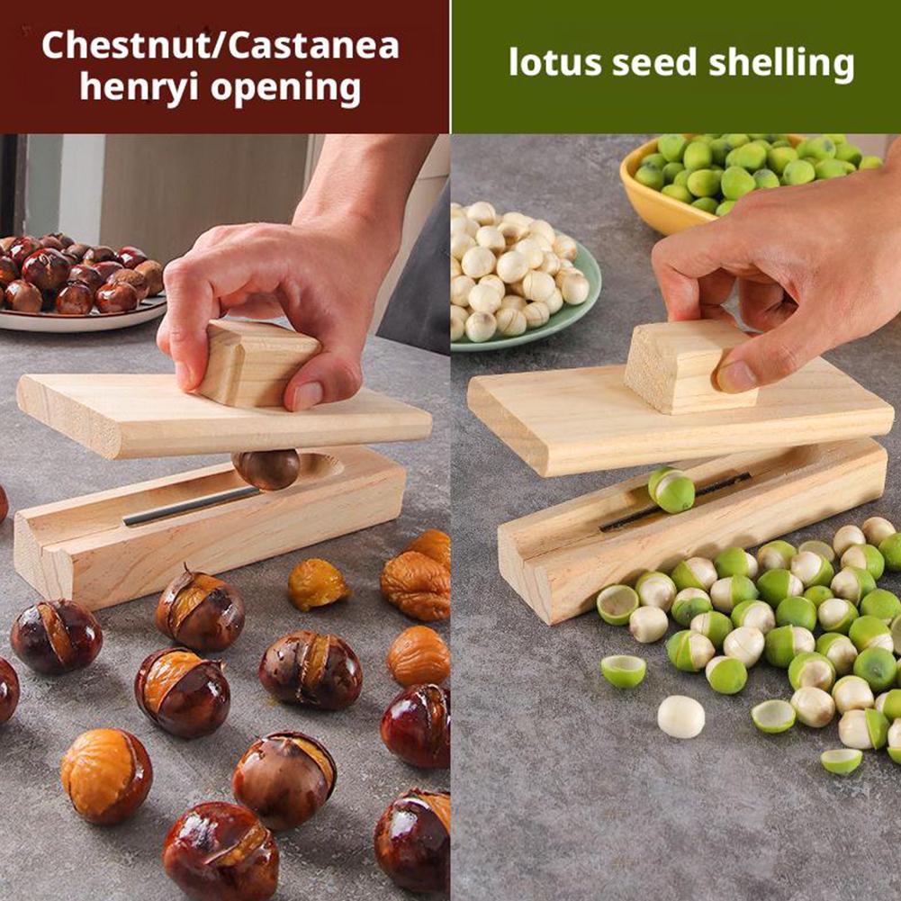 Manual Nut Opener Wooden Chestnut Opener Heavy Duty Walnut Plier Opener Tool For Walnuts Chestnuts Pecans Wood Peeling