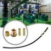 1Pcs High Pressure Air Compressor Nylon Hose 6mm Dia with Small Brass Parts Pressure Relief Valve Tube 30cm Air Line Hose