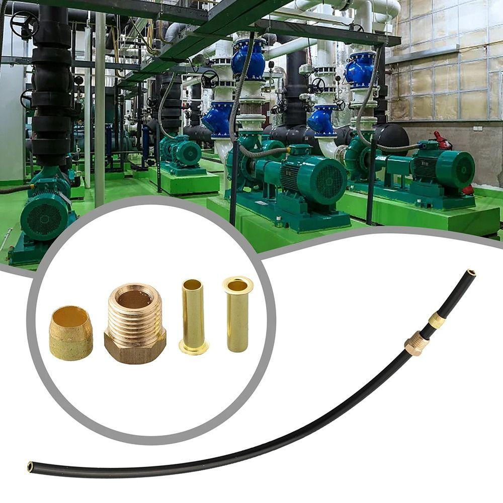 1Pcs High Pressure Air Compressor Nylon Hose 6mm Dia with Small Brass Parts Pressure Relief Valve Tube 30cm Air Line Hose