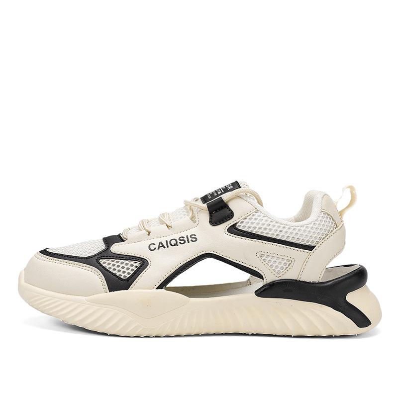 Fashion 2025 Men's Closed-Toe Outdoor Sandals Breathable Mesh Water Shoes Non-Slip Lightweight Casual Footwear for Beach Driving Hiking