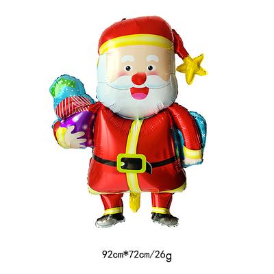 Cute Aluminum Santa Claus Elk Snowman Penguin Christmas Decorative Balloon