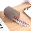 1pc - Simple Transparent Pen Holder Creative Plastic Matte Pen Holder Stationery Office Desktop Storage Pen Holder
