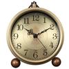 Metal Retro Alarm Clock Creative Desktop Clock Ornament Desk Clock
