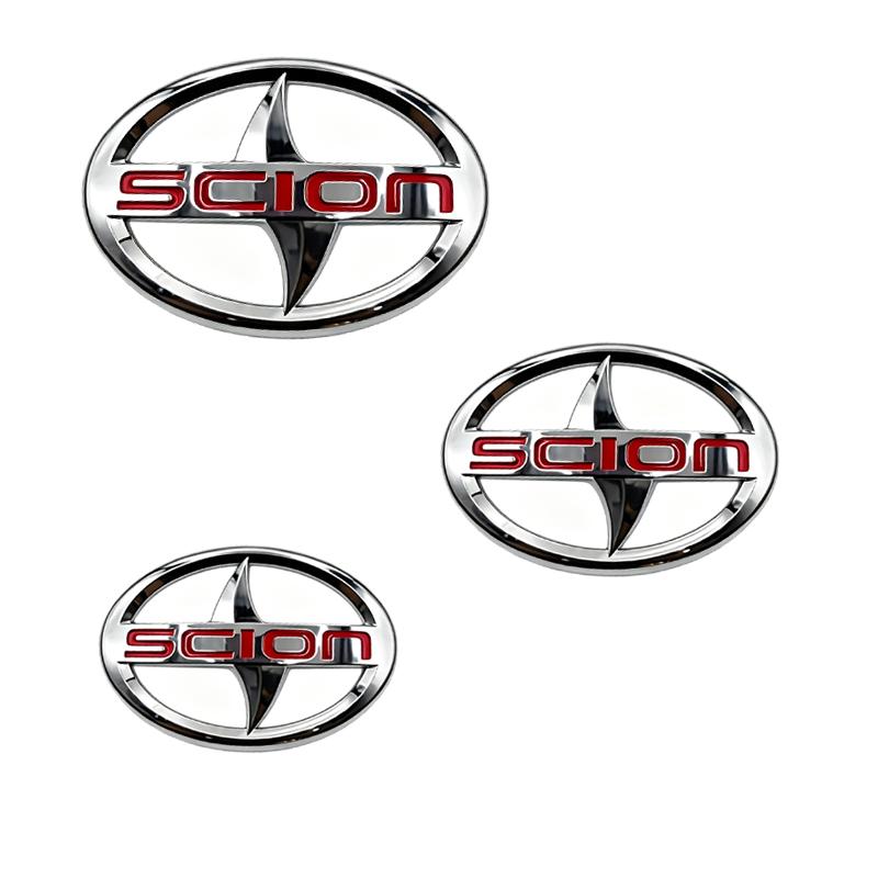 Emblema 3D Cromado para Auto Scion, Adhesivo para Parrilla Delantera y Maletero Trasero, para Toyota Scion XB TC FR-S IM IA, Rep