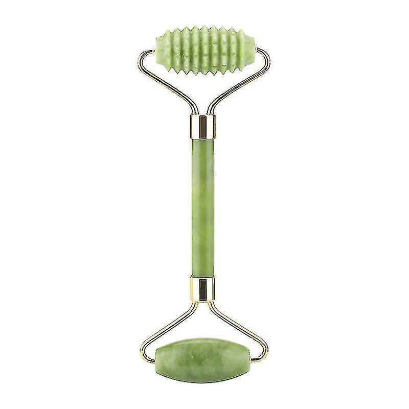 3 In 1 Facial Massage Roller Guasha Board Kit Double Heads Jade Stone Face Lift Skin Relaxation