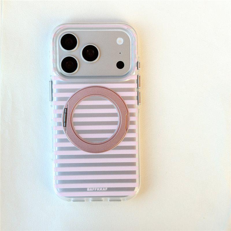 

Premium Solid Color Striped Anti-Fall Case for iPhone 17 Pro Max iPhone 15 Pro Max
