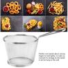 Mini Stainless Steel Chips Deep Fry Baskets Food Presentation Strainer Potato Cooking Tool