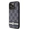 Dkny Dkhcp14Lpcptssk Iphone 14 Pro6.1 Czarny/Black Hardcase Leather Checkered Mono Pattern & Printed Stripes