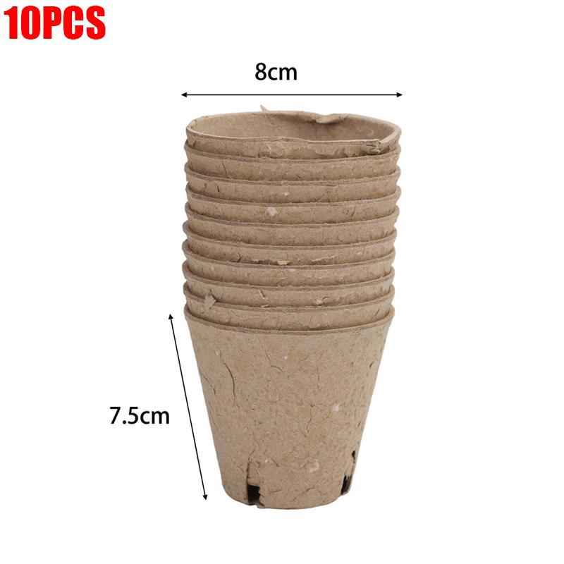 Biodegradable Seedlings Pots Garden Plant Nursery Pot with Drainage Holes Flower Vegetable Seed Starting Trays Gardening Tool