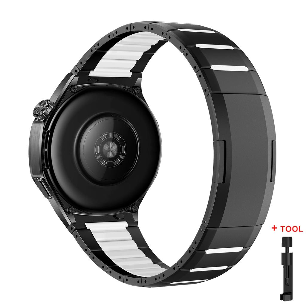 22mm Stainless Steel Strap for Huawei Watch GT6 6Po GT5 4Pro 46mm Metal Silicone Bracelet for Samsung Galaxy Watch 46mm Gear S3