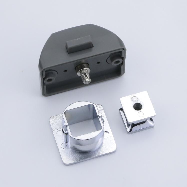 Zinc Alloy Wall Cabinet RV Handle with Hidden Button Lock