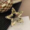 1pc Large five pointed star high ponytail clip headband, new high-end back of the head temperament clip, hair clip
