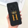 For Huawei nova Y91 4G Case Fashion Flower Letter Luxury Crown Soft Silicone Back Cover For Huawei nova Y 91 STG-LX1 Phone Cases