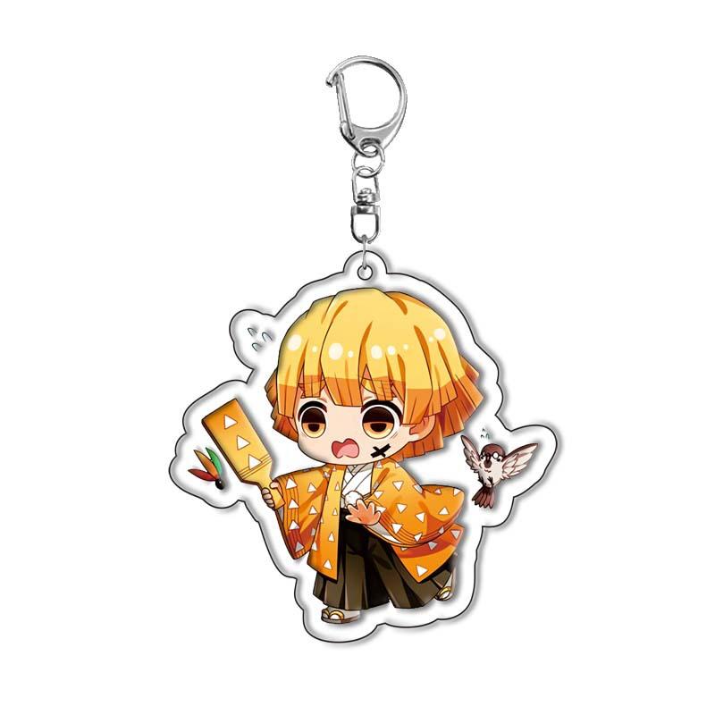 Anime Acrylic Keychain Y2k Cartoon Character Pendant Keyring Cosplay Gifts