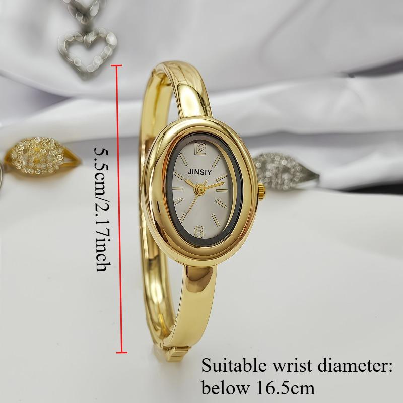 Famous Brand Gold Quartz Watch Women Bracelet Watches Fashion Oval Bathtub Shaped Wristwatches Dropshipping Clock Luxury Gifts