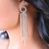 Luxury Rhinestone Tassel Earrings - Elegant Slimming Stylish Design