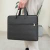 Zipper Document Bag Printing Logo Office Business Briefcase Men and Women Unit Handheld Meeting Information Bag