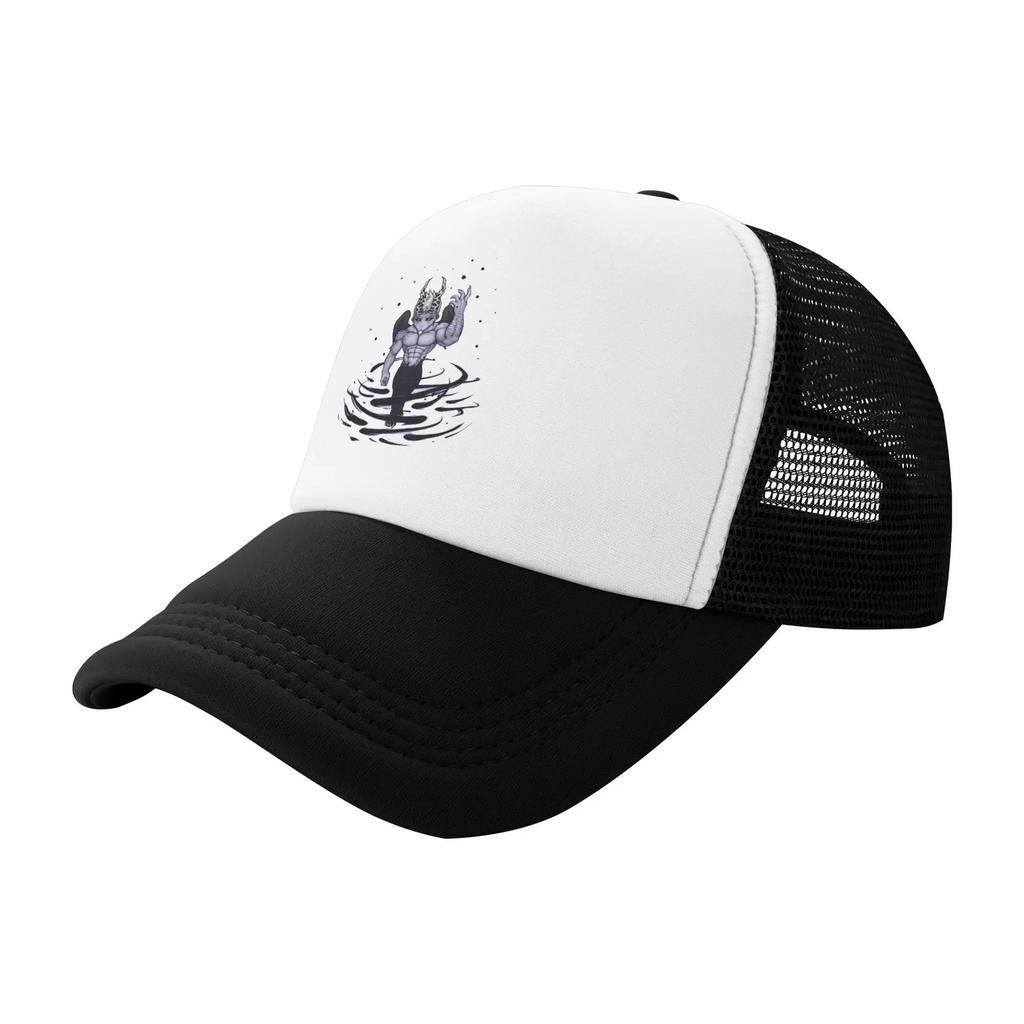 Gothic Street Punk Gray Demon Hendy Purple Pool Party Mesh Baseball Caps For Mens High-end Female Beach Bucket Hat Snapback Cap