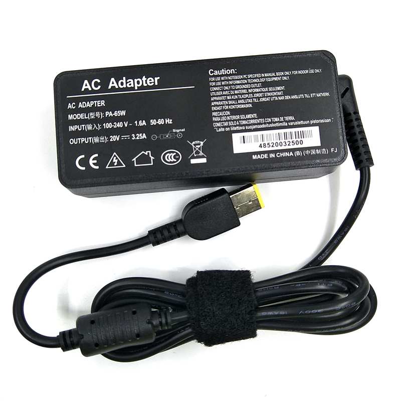 65W 20V 3.25A USB AC Laptop Charger Power Adapter For Thinkpad X301S X230S G500 G405 X1 Carbon E431 E531 T440s