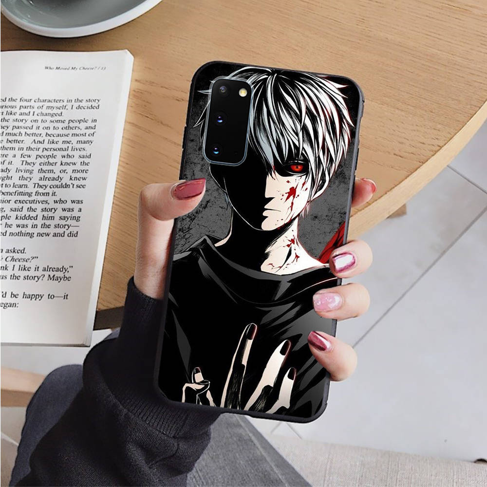 AD98 Tokyo Ghoul Black Case for Samsung Note 20 Lite S24 Ultra S23 S22 A05 A06 A11 A71 A15 A16 A13 A24 A25 A33 A52 A53 M55 M35 Sofe Cover