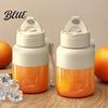 Juice Maker Cordless Juicer Cup with Straw Lid 800ml Portable Blender for Smoothies Fresh 38 Blade Crush Ice Travel Essential Wireless
