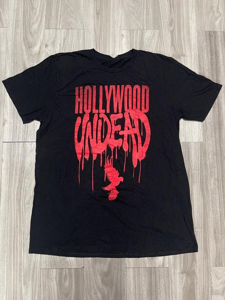 HOLLYWOOD UNDEAD Футболка Черная Хлопковая Все Размеры Подарок Для Фаната BT054 Унисекс Футболка M